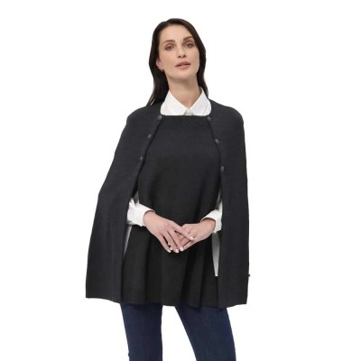 дамски,плетени,дрехи,redgreen,noemi,poncho,black,(black,melange)