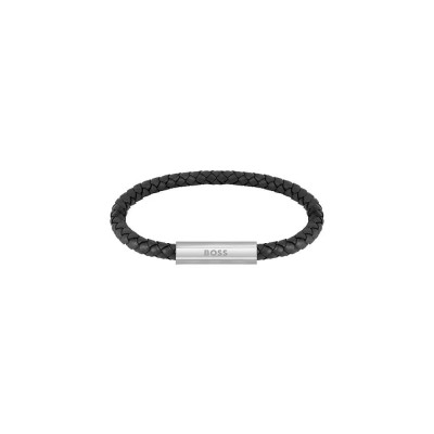 бижутерия,boss,1580152,bracelet,black,silver