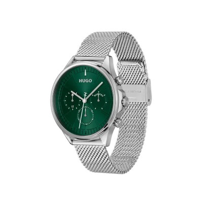 часовник,часовници,hugo,1530409,43,mm,watch,silver,green,mineral