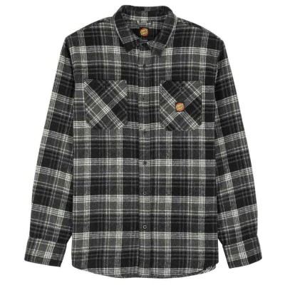 карирана,риза,дамски,ризи,мъжки,ризи,santa,cruz,apex,long,sleeve,shirt,black,(black,check)