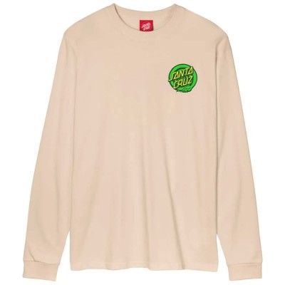 тениска,мъжки,тениски,santa,cruz,asp,flores,dot,back,long,sleeve,t,shirt,beige,(oat)