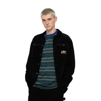 мъжки,якета,дамски,якета,и,палта,santa,cruz,beach,bum,overshirt,black,(black,cord)