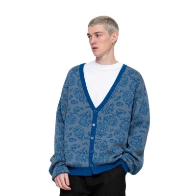 жилетка,мъжки,пуловери,дамски,пуловери,santa,cruz,botanical,knit,cardigan,blue,(multicolor)