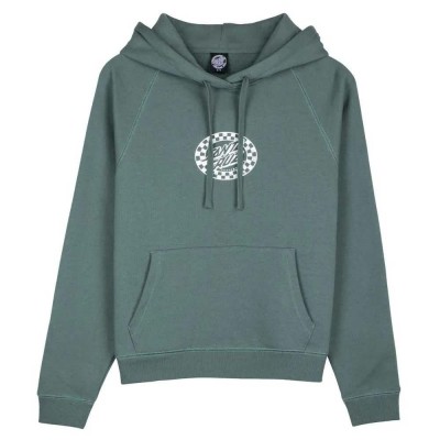 суичър,дамски,блузи,santa,cruz,check,oval,mono,front,hoodie,green,(sage)