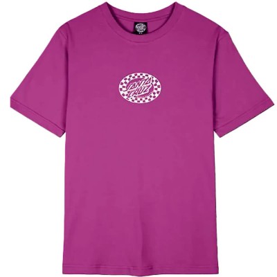 тениска,дамски,тениски,santa,cruz,check,oval,mono,front,short,sleeve,t,shirt,grape