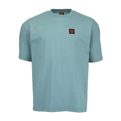тениска,мъжки,тениски,santa,cruz,classic,label,short,sleeve,t,shirt,green,blue,(turquoise)