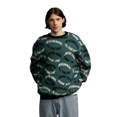 блуза,мъжки,пуловери,дамски,пуловери,santa,cruz,crew,absolute,knit,sweater,green,(spruce)