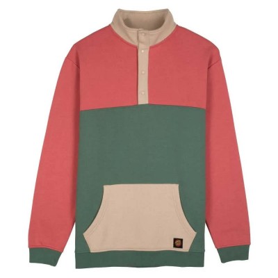 блуза,мъжки,пуловери,santa,cruz,crew,classic,dot,label,quarter,sweatshirt,green,pink,(multicolor)