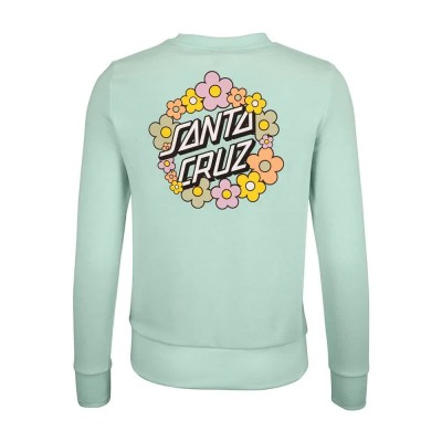 блуза,дамски,блузи,santa,cruz,crew,ditsy,dot,sweatshirt,pure,blue