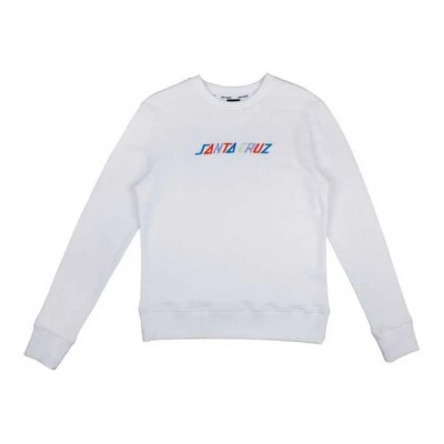 блуза,дамски,блузи,santa,cruz,crew,coloured,strip,sweatshirt,white,(white)