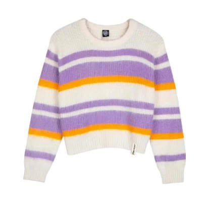 блуза,дамски,пуловери,дамски,плетени,дрехи,santa,cruz,crew,maya,knit,sweater,white,(multicolor,stripe)