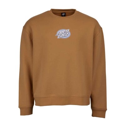 блуза,мъжки,пуловери,santa,cruz,crew,lined,oval,dot,sweatshirt,brown,(sand)