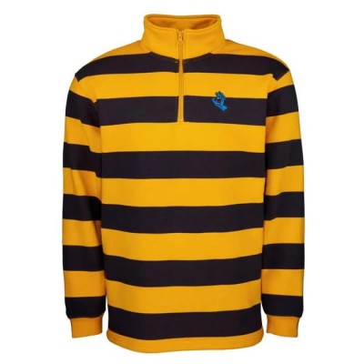 блуза,мъжки,пуловери,santa,cruz,crew,mini,screaming,hand,half,zip,sweatshirt,yellow,(mustard)