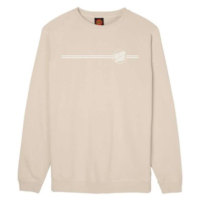 блуза,мъжки,пуловери,santa,cruz,crew,opus,dot,stripe,sweatshirt,beige,(chalk)