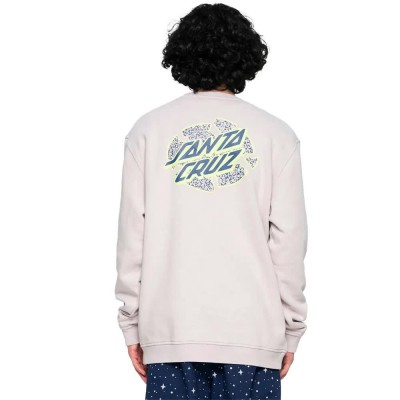 блуза,мъжки,пуловери,santa,cruz,crew,rigid,broken,dot,sweatshirt,grey,acid,wash