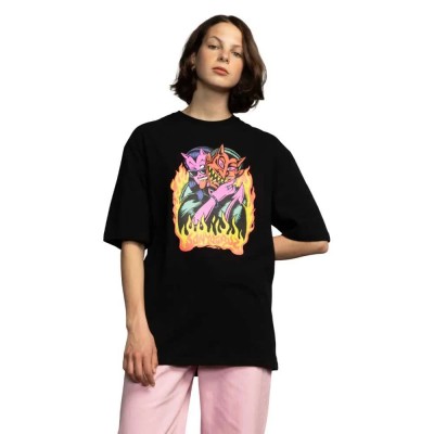 тениска,дамски,тениски,santa,cruz,delfino,devil,front,oversized,short,sleeve,t,shirt,black,(black)