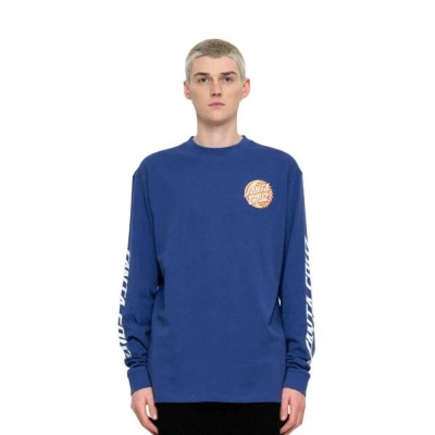 тениска,мъжки,тениски,santa,cruz,eclispe,dot,long,sleeve,t,shirt,blue,(navy,blue)