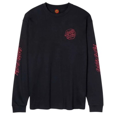 тениска,мъжки,тениски,дамски,тениски,santa,cruz,fever,dream,mono,dot,long,sleeve,t,shirt,black,(black)