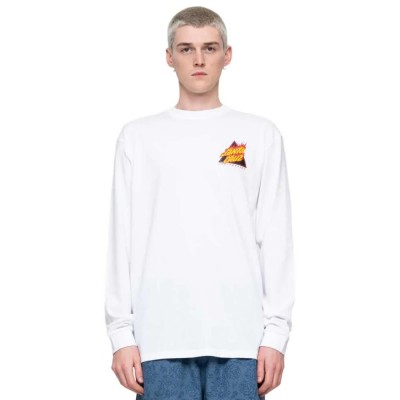 тениска,мъжки,тениски,дамски,тениски,santa,cruz,flamed,not,a,dot,long,sleeve,t,shirt,white,(white)