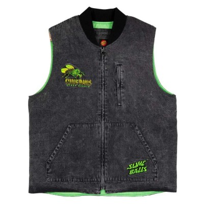 яке,мъжки,якета,santa,cruz,flys,jacket,black,(black,acid,wash)