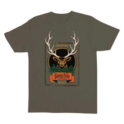 тениска,мъжки,тениски,дамски,тениски,santa,cruz,jägermeister,kendall,short,sleeve,t,shirt,green,(olive)