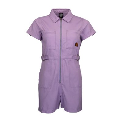 гащеризон,дамски,гащеризони,santa,cruz,line,up,utility,short,sleeve,jumpsuit,purple,(lilac)
