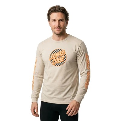 тениска,мъжки,тениски,дамски,тениски,santa,cruz,meyer,freestyle,dot,center,long,sleeve,t,shirt,beige,(chalk)