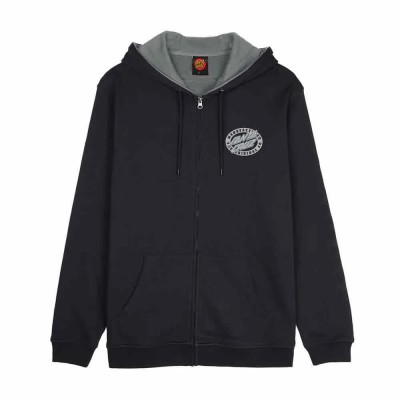 блуза,мъжки,пуловери,santa,cruz,mfg,oval,dot,chest,full,zip,sweatshirt,black,(black)