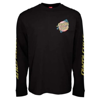 тениска,мъжки,тениски,дамски,тениски,santa,cruz,no,pattern,long,sleeve,t,shirt,black,(black)