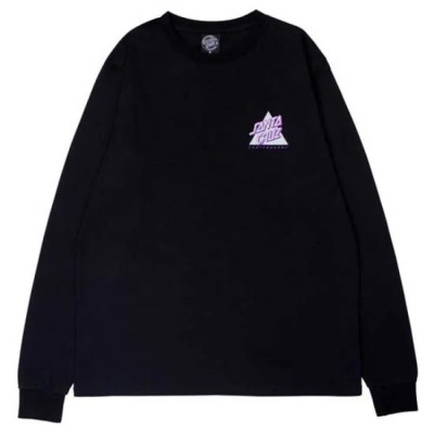 тениска,дамски,тениски,santa,cruz,not,a,dot,long,sleeve,t,shirt,black,(black)