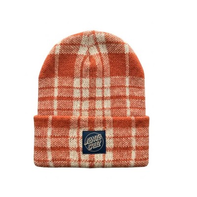 шапка,всички,шапки,santa,cruz,opus,dot,check,beanie,brown,(baked,clay)