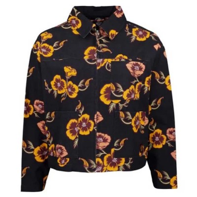 яке,дамски,якета,и,палта,santa,cruz,poppy,jacket,black,(print)