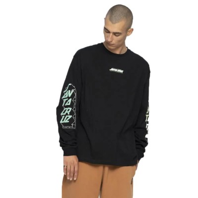 тениска,мъжки,тениски,santa,cruz,realm,dot,long,sleeve,t,shirt,black,(black)