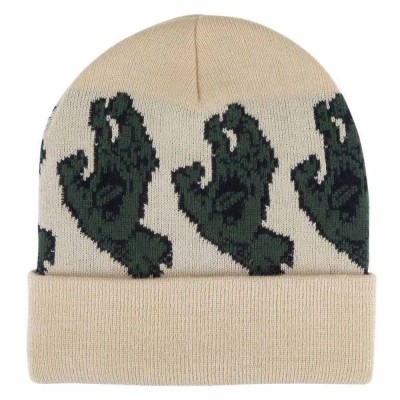 шапка,всички,шапки,santa,cruz,screaming,line,up,beanie,beige,(oat)