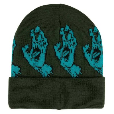 шапка,всички,шапки,santa,cruz,screaming,line,up,beanie,green,(sage)