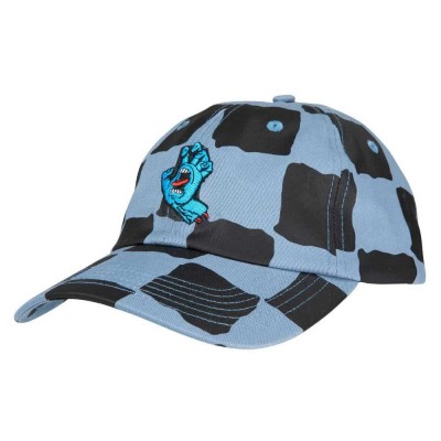 шапка,всички,шапки,santa,cruz,screaming,mini,hand,cap,blue,(dusty,blue,check)