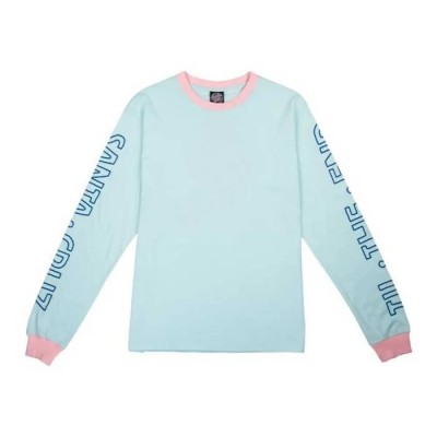 тениска,мъжки,тениски,дамски,тениски,santa,cruz,screaming,skull,sky,long,sleeve,t,shirt,blue,(skull,sky)