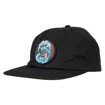 шапка,с,козирка,всички,шапки,santa,cruz,screaming,wave,snapback,cap,black,(black)