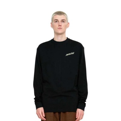 тениска,мъжки,тениски,дамски,тениски,santa,cruz,shadowless,dot,long,sleeve,t,shirt,black,(black)
