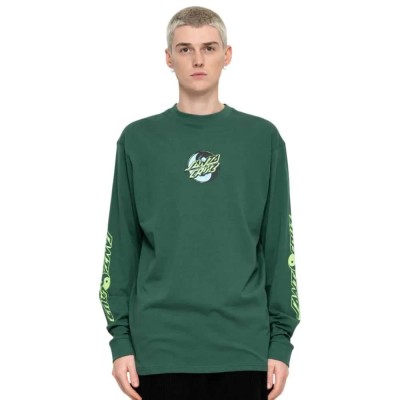 тениска,мъжки,тениски,santa,cruz,shark,trip,long,sleeve,t,shirt,green,(cedar)
