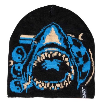 шапка,всички,шапки,santa,cruz,shark,trip,beanie,black,(black)
