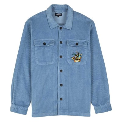 риза,с,дълъг,ръкав,мъжки,ризи,santa,cruz,sommer,sparrow,long,sleeve,shirt,blue,(crystal,blue,cord)