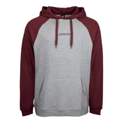 суичър,мъжки,пуловери,santa,cruz,strip,hoodie,grey,(burgundy,dark,heather)