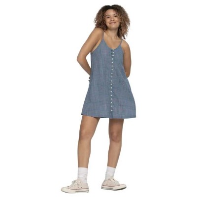 рокля,дамски,поли,и,рокли,santa,cruz,sundance,skater,sleeveless,dress,blue,(navy,green,check)