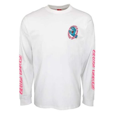 тениска,мъжки,тениски,santa,cruz,sw,scream,long,sleeve,t,shirt,white,(white)
