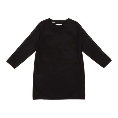 рокля,дамски,поли,и,рокли,santa,cruz,tonal,3,4,sleeve,dress,black,(rosa,black)