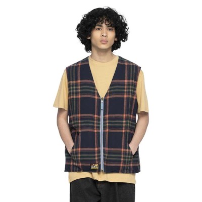 потник,мъжки,потници,santa,cruz,vista,reversible,vest,blue,(stone,wash,multicolor,check)