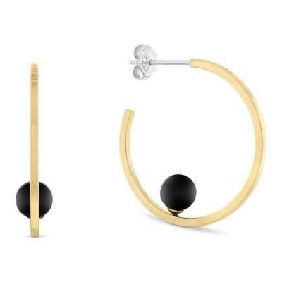 бижутерия,tommy,hilfiger,2780965,earrings,golden,(gold,black)