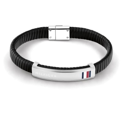 бижутерия,tommy,hilfiger,2790349,bracelet,silver,(black,silver)