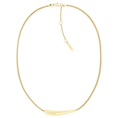бижутерия,calvin,klein,elongated,drops,necklace,gold